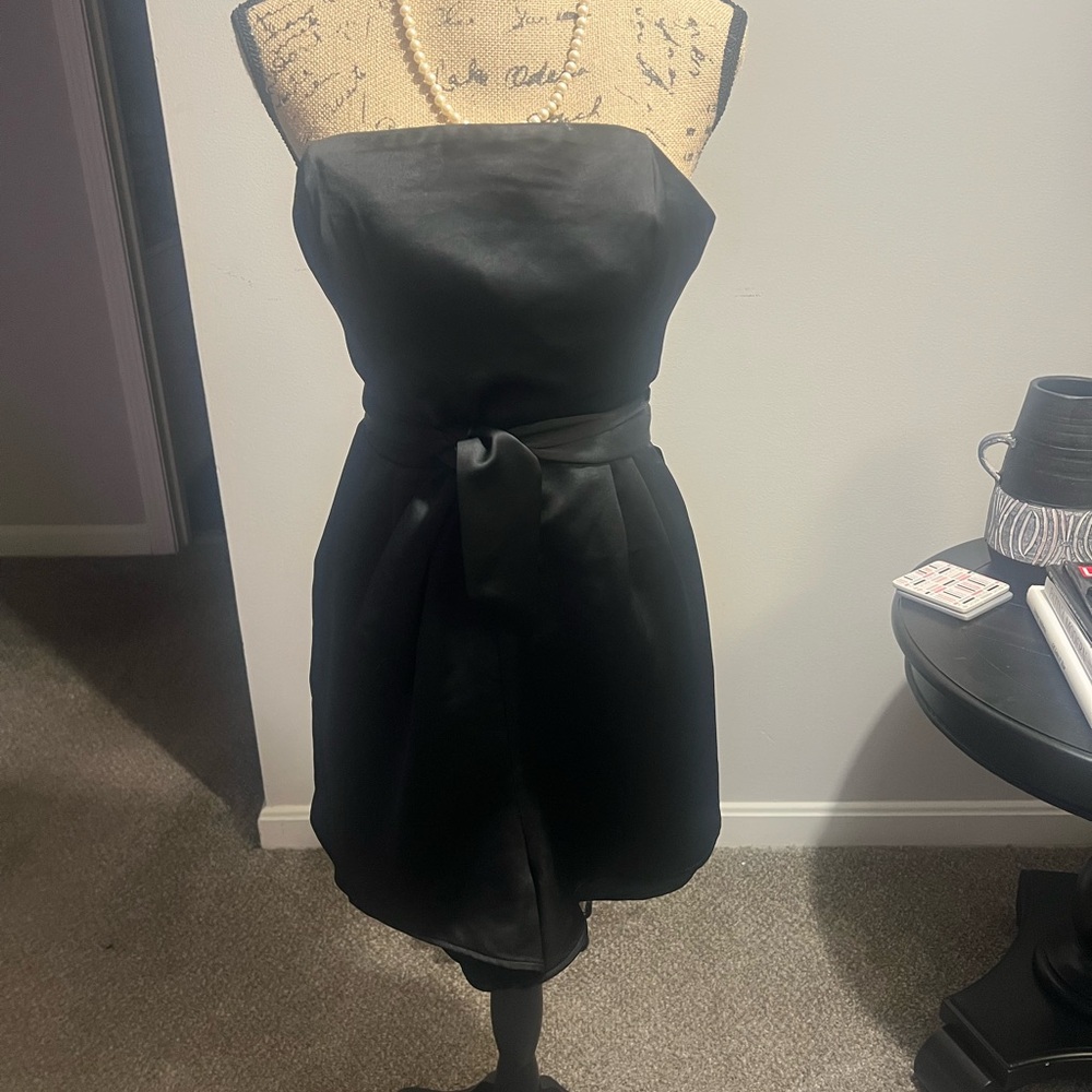 Elegant Black Strapless Romper (Mini)